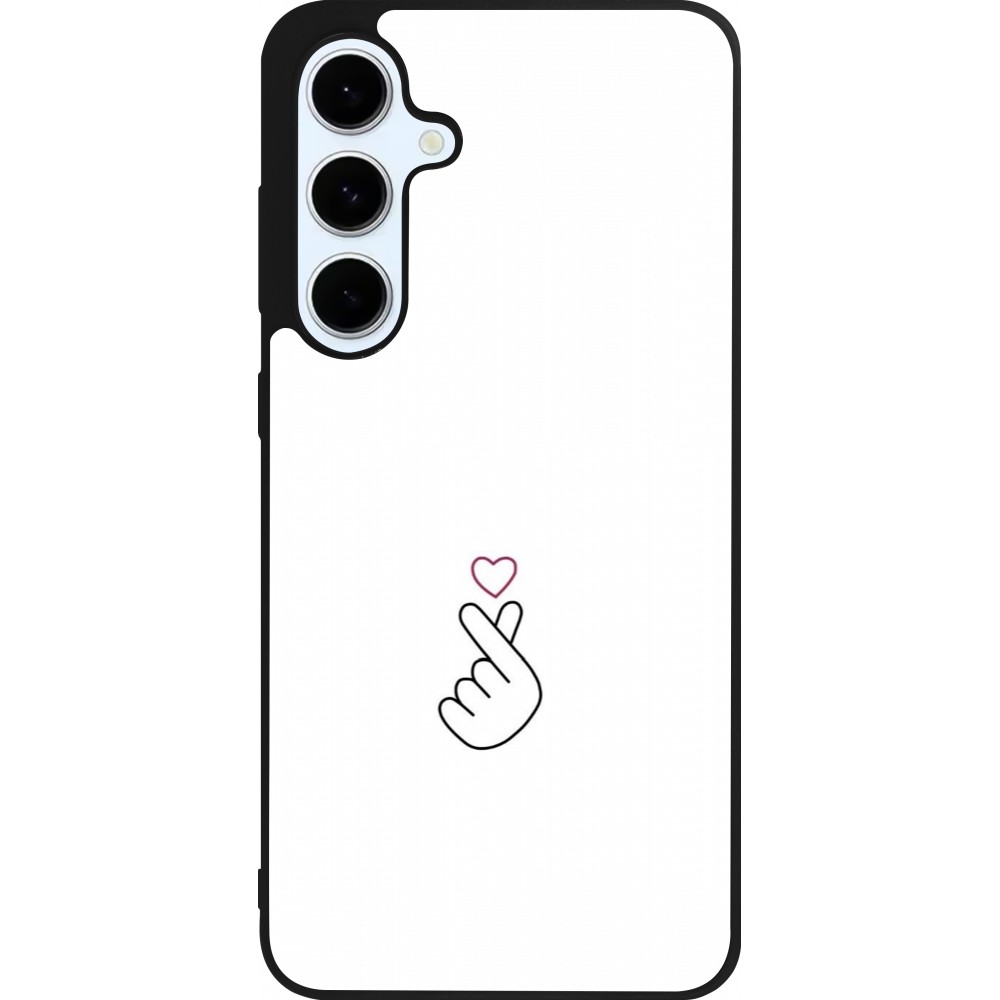 Samsung Galaxy S24 FE Case Hülle - Silikon schwarz Valentine 2024 heat by Millennials