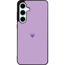 Samsung Galaxy S24 FE Case Hülle - Silikon schwarz Valentine 2023 purpule single heart