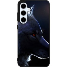 Coque Samsung Galaxy S24 FE - Silicone rigide noir Wolf Shape