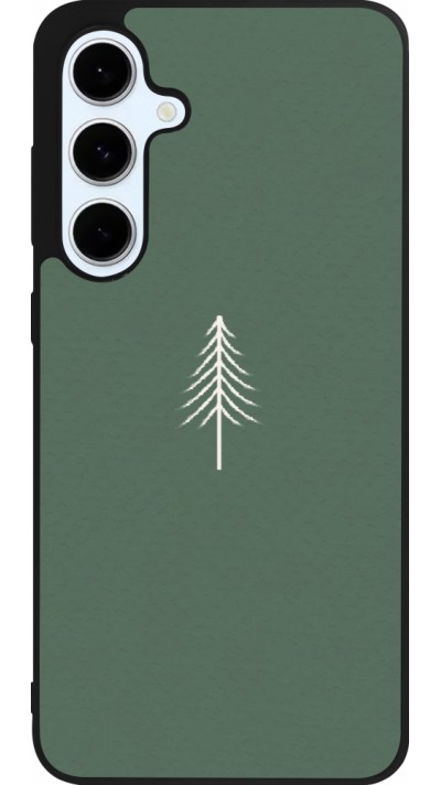 Samsung Galaxy S24 FE Case Hülle - Silikon schwarz Christmas 22 minimalist tree