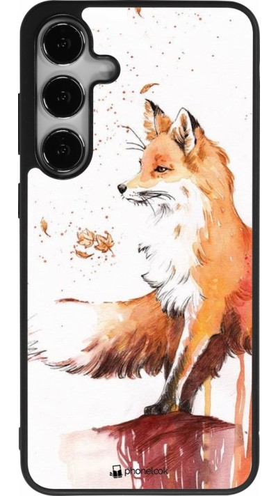 Samsung Galaxy S24+ Case Hülle - Silikon schwarz Autumn 21 Fox