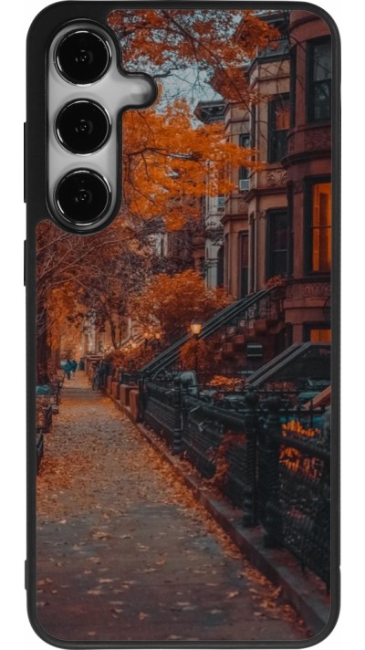 Samsung Galaxy S24+ Case Hülle - Silikon schwarz Autumn 2024 city