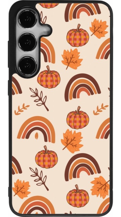 Samsung Galaxy S24+ Case Hülle - Silikon schwarz Autumn 2024 rainbow