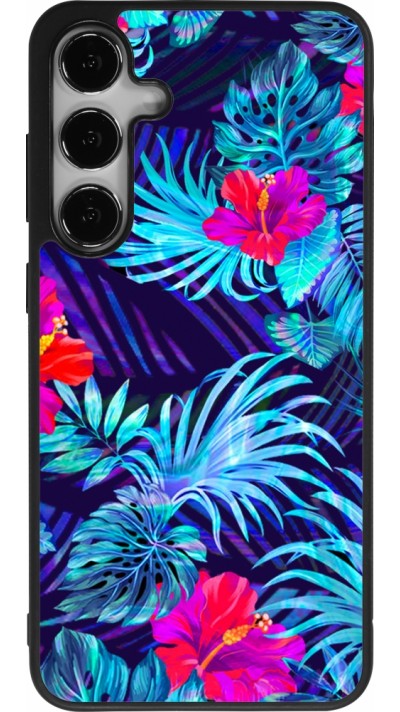 Samsung Galaxy S24+ Case Hülle - Silikon schwarz Blue Forest