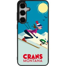 Samsung Galaxy S24+ Case Hülle - Silikon schwarz Crans-Montana Ski Downhill