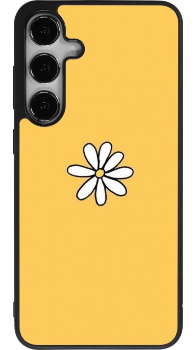 Samsung Galaxy S24+ Case Hülle - Silikon schwarz Easter 2023 daisy