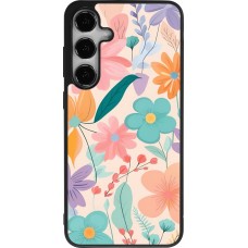 Samsung Galaxy S24+ Case Hülle - Silikon schwarz Easter 2024 spring flowers