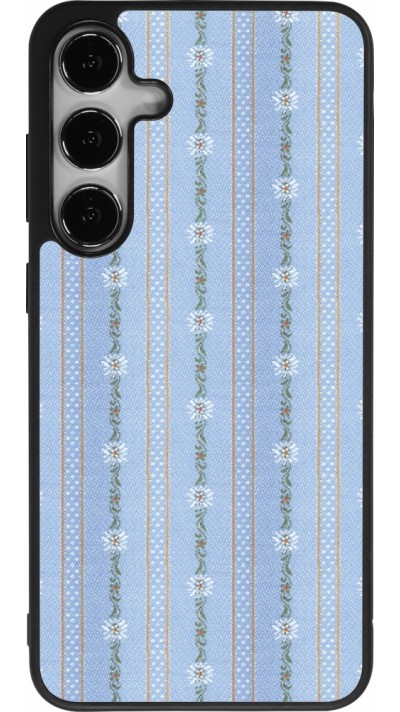 Samsung Galaxy S24+ Case Hülle - Silikon schwarz Edelweiss