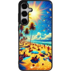 Samsung Galaxy S24+ Case Hülle - Silikon schwarz Sommer Paradies Farbe