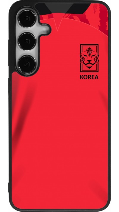 Samsung Galaxy S24+ Case Hülle - Silikon schwarz Südkorea 2022 personalisierbares Fussballtrikot