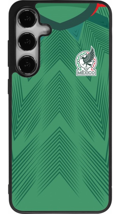 Samsung Galaxy S24+ Case Hülle - Silikon schwarz Mexiko 2022 personalisierbares Fussballtrikot