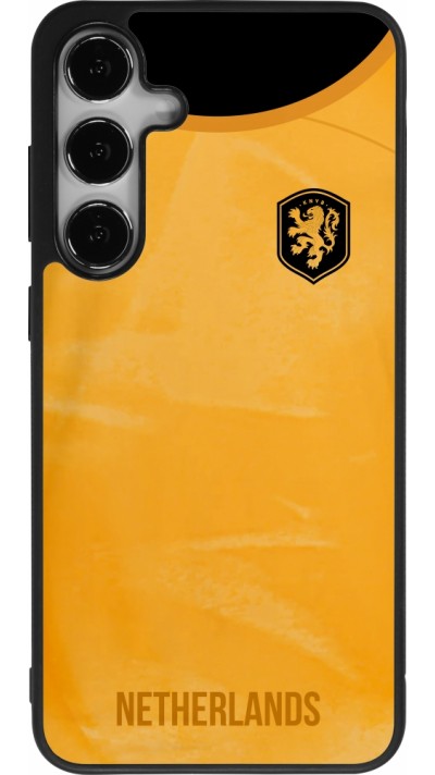 Samsung Galaxy S24+ Case Hülle - Silikon schwarz Holland 2022 personalisierbares Fußballtrikot