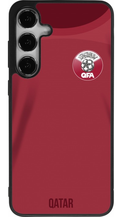 Samsung Galaxy S24+ Case Hülle - Silikon schwarz Katar 2022 personalisierbares Fussballtrikot