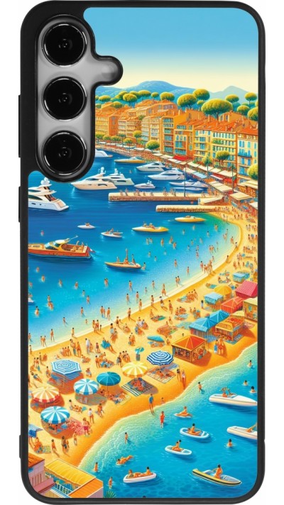 Samsung Galaxy S24+ Case Hülle - Silikon schwarz French Riviera People