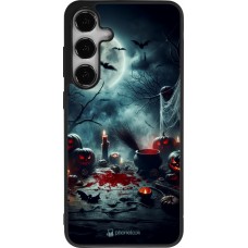 Samsung Galaxy S24+ Case Hülle - Silikon schwarz Halloween 2024 Dunkler Mond