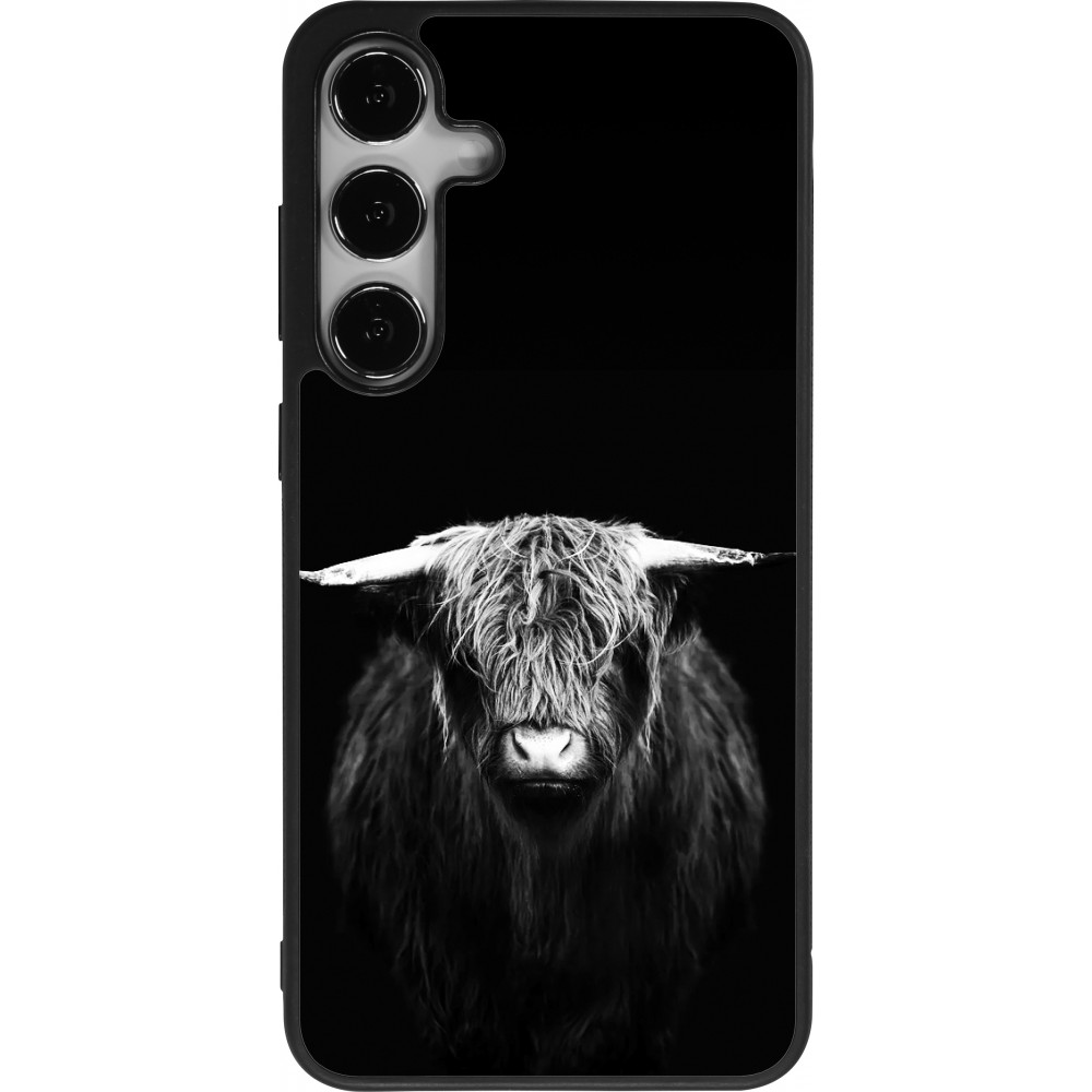 Samsung Galaxy S24+ Case Hülle - Silikon schwarz Highland calf black