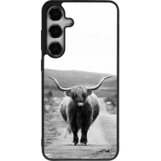 Samsung Galaxy S24+ Case Hülle - Silikon schwarz Highland cattle