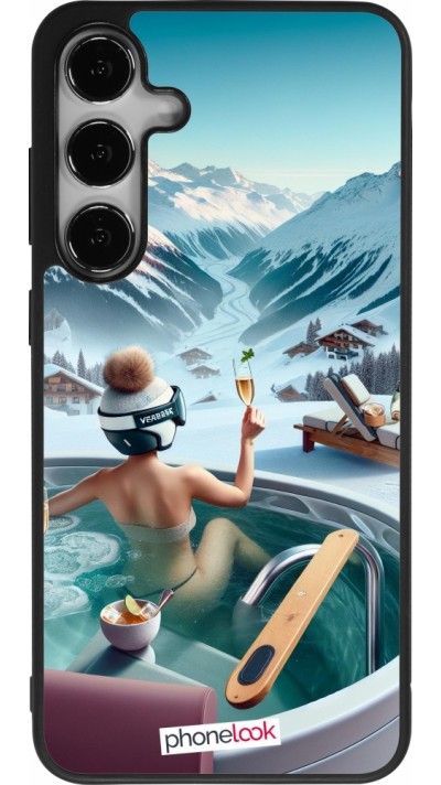 Samsung Galaxy S24+ Case Hülle - Silikon schwarz Berg Glamour Whirlpool