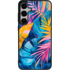 Samsung Galaxy S24+ Case Hülle - Silikon schwarz Palms Blue