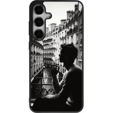 Samsung Galaxy S24+ Case Hülle - Silikon schwarz Parisian Smoker