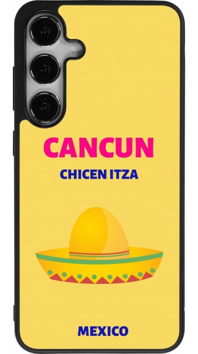 Samsung Galaxy S24+ Case Hülle - Silikon schwarz Pop Summer Destination Cancun