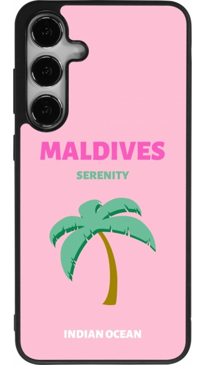 Samsung Galaxy S24+ Case Hülle - Silikon schwarz Pop Summer Destination Maldives