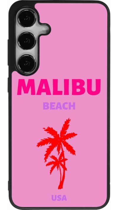 Samsung Galaxy S24+ Case Hülle - Silikon schwarz Pop Summer Destination Malibu