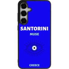 Samsung Galaxy S24+ Case Hülle - Silikon schwarz Pop Summer Destination Santorini