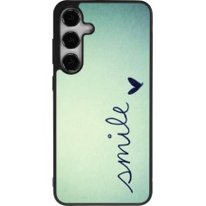 Samsung Galaxy S24+ Case Hülle - Silikon schwarz Smile