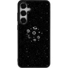 Samsung Galaxy S24+ Case Hülle - Silikon schwarz Space Doodle