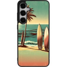 Samsung Galaxy S24+ Case Hülle - Silikon schwarz Surf Paradise