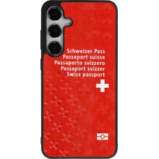 Samsung Galaxy S24+ Case Hülle - Silikon schwarz Swiss Passport