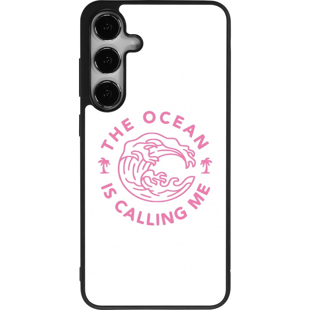 Samsung Galaxy S24+ Case Hülle - Silikon schwarz The Ocean is calling me