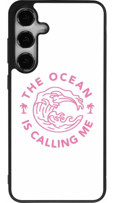 Samsung Galaxy S24+ Case Hülle - Silikon schwarz The Ocean is calling me