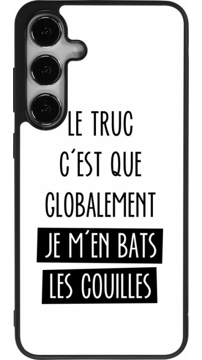 Samsung Galaxy S24+ Case Hülle - Silikon schwarz Le truc globalement bats les couilles