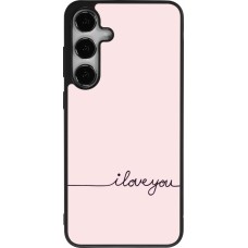 Samsung Galaxy S24+ Case Hülle - Silikon schwarz Valentine 2023 i love you writing