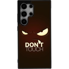 Samsung Galaxy S24 Ultra Case Hülle - Silikon schwarz Angry Dont Touch