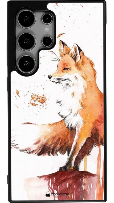 Samsung Galaxy S24 Ultra Case Hülle - Silikon schwarz Autumn 21 Fox