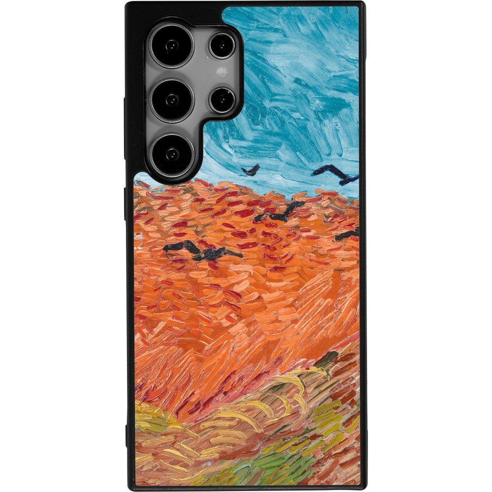 Samsung Galaxy S24 Ultra Case Hülle - Silikon schwarz Autumn 22 Van Gogh style