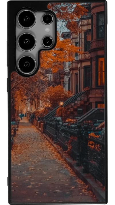 Samsung Galaxy S24 Ultra Case Hülle - Silikon schwarz Autumn 2024 city