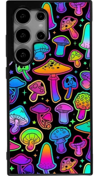 Samsung Galaxy S24 Ultra Case Hülle - Silikon schwarz Autumn 2024 magic mushrooms