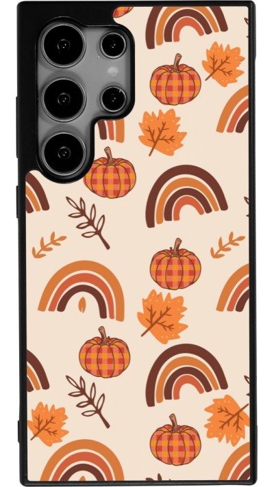 Samsung Galaxy S24 Ultra Case Hülle - Silikon schwarz Autumn 2024 rainbow