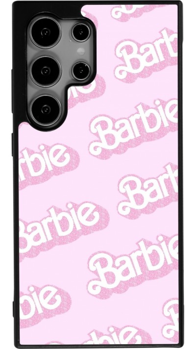 Samsung Galaxy S24 Ultra Case Hülle - Silikon schwarz Barbie light pink pattern