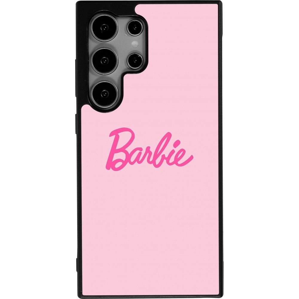 Samsung Galaxy S24 Ultra Case Hülle - Silikon schwarz Barbie Text