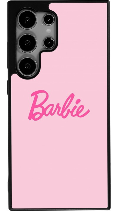 Samsung Galaxy S24 Ultra Case Hülle - Silikon schwarz Barbie Text