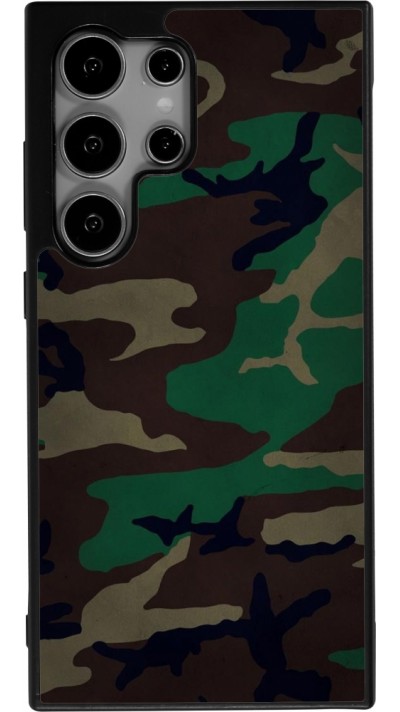 Samsung Galaxy S24 Ultra Case Hülle - Silikon schwarz Camouflage 3