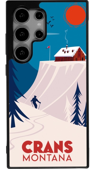 Samsung Galaxy S24 Ultra Case Hülle - Silikon schwarz Crans-Montana Cabane