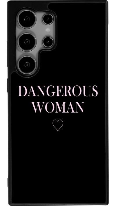 Samsung Galaxy S24 Ultra Case Hülle - Silikon schwarz Dangerous woman