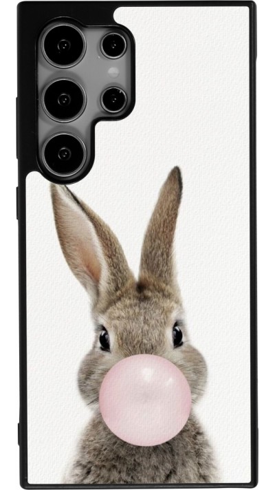 Samsung Galaxy S24 Ultra Case Hülle - Silikon schwarz Easter 2023 bubble gum bunny