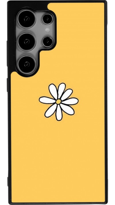 Samsung Galaxy S24 Ultra Case Hülle - Silikon schwarz Easter 2023 daisy